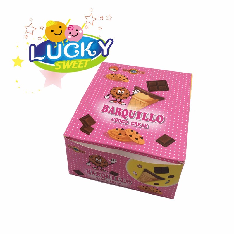 Barquillo chocolate cream