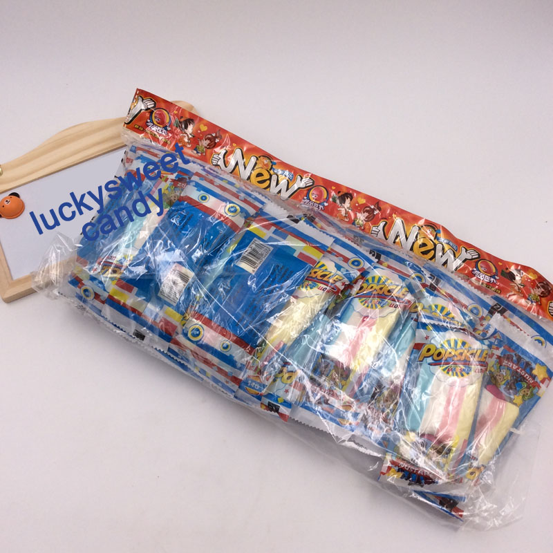 Ice-lolly popsicle in bag pack marshmallow