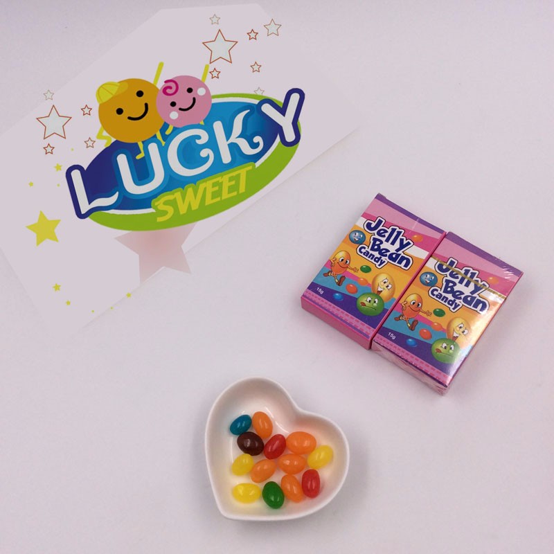 Jelly bean rainbow candy with box