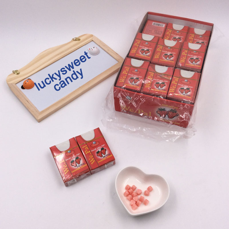 Sweet heart strawberry hard candy