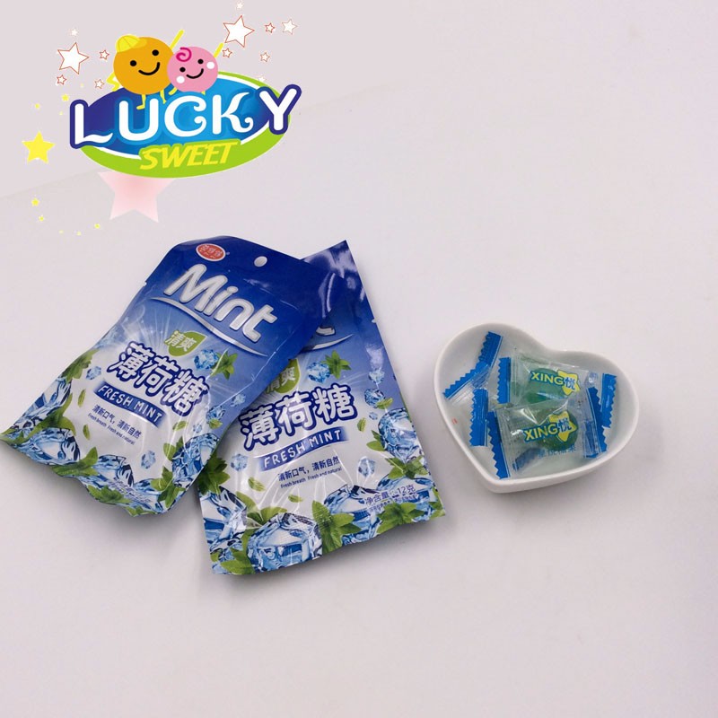 Classical mint candy in little bag box p