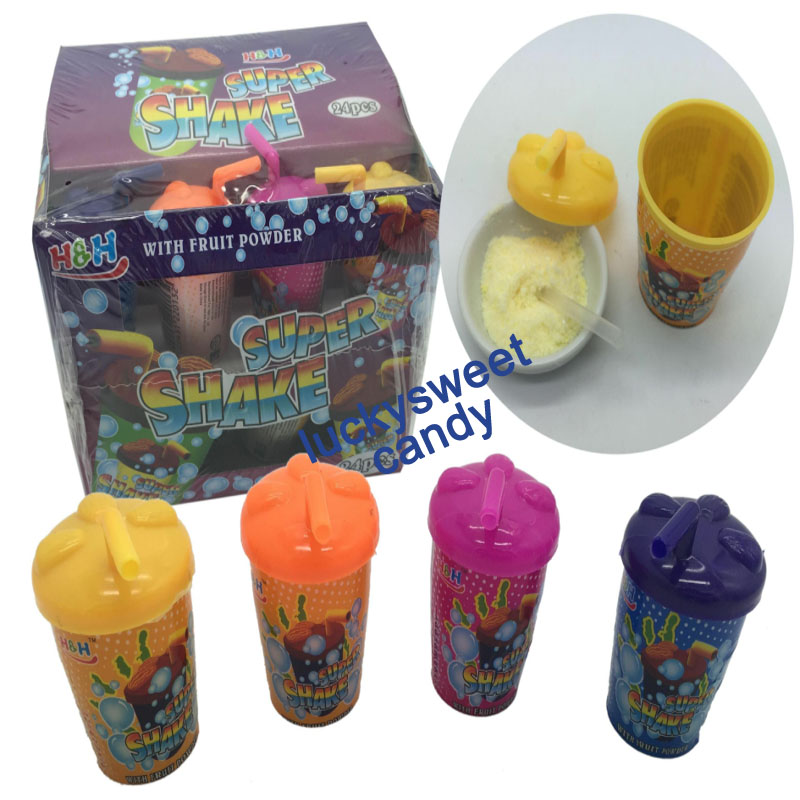 Candy shake powder in cartoon cup 