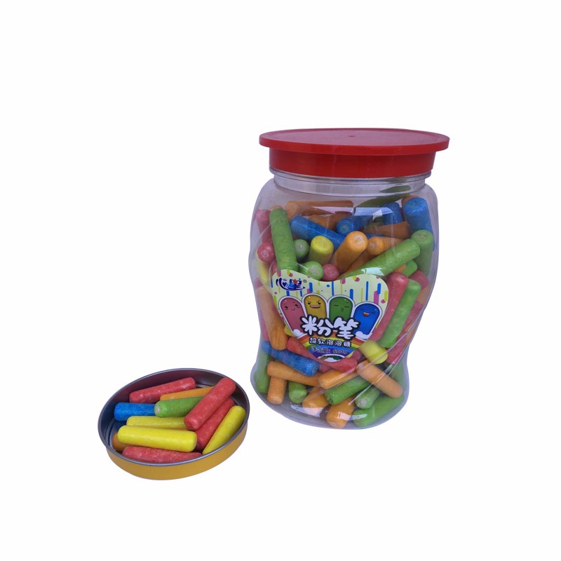 kids like pencil shape bubble gum in jar