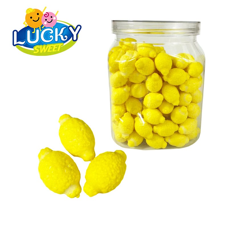 lemon bubble gum jar packing