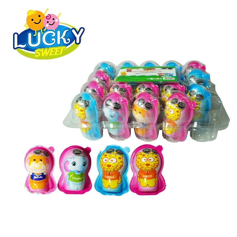 Animal chocolate egg biscuits