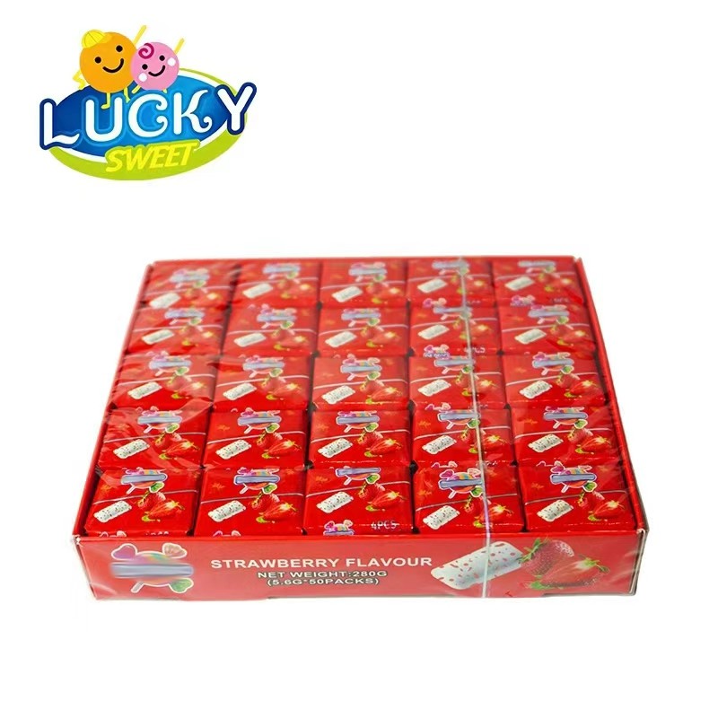Strawberry bubble gum box  packing