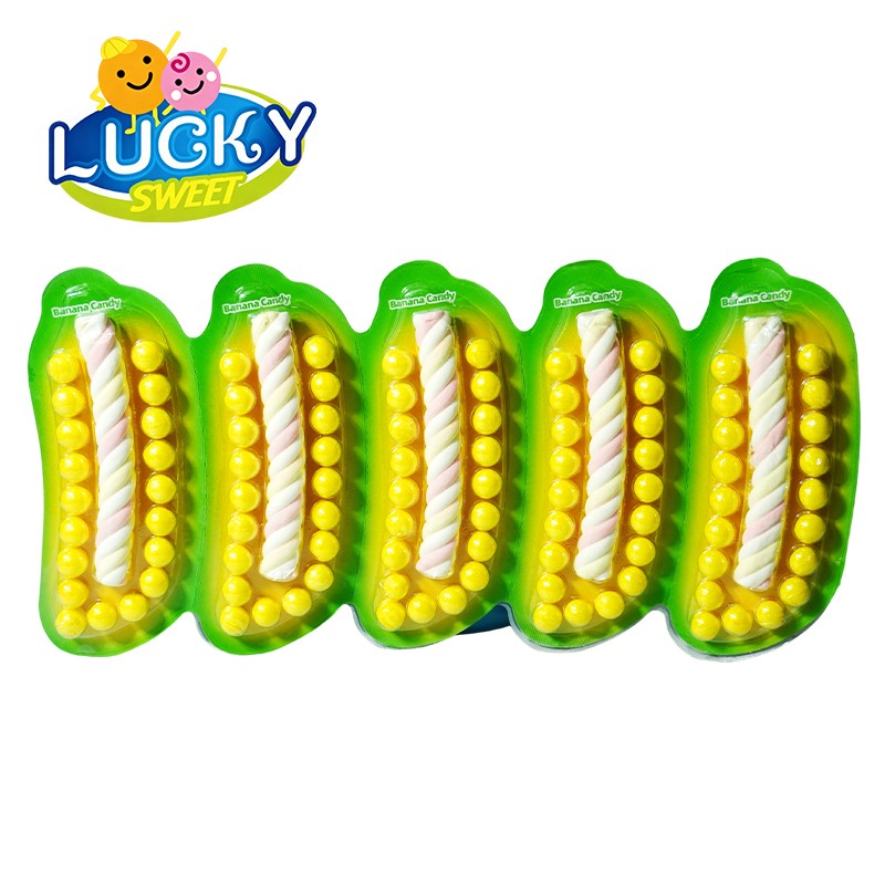 fruit puffed candy with twist marshmallow candy