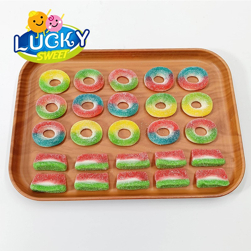 Donut & watermelon-shaped  Sour gumm