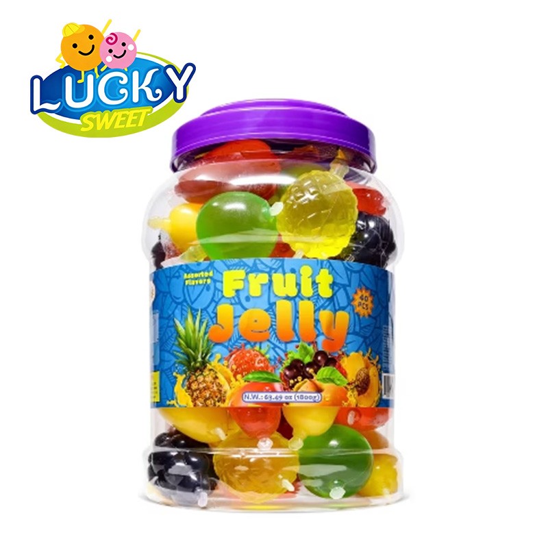 Fruit-shaped jelly candies