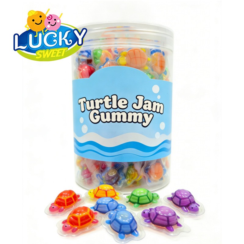 Turtle-shaped gummy candy