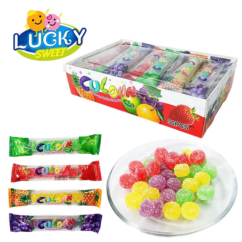 Color gummy candy soft candy fruit candy