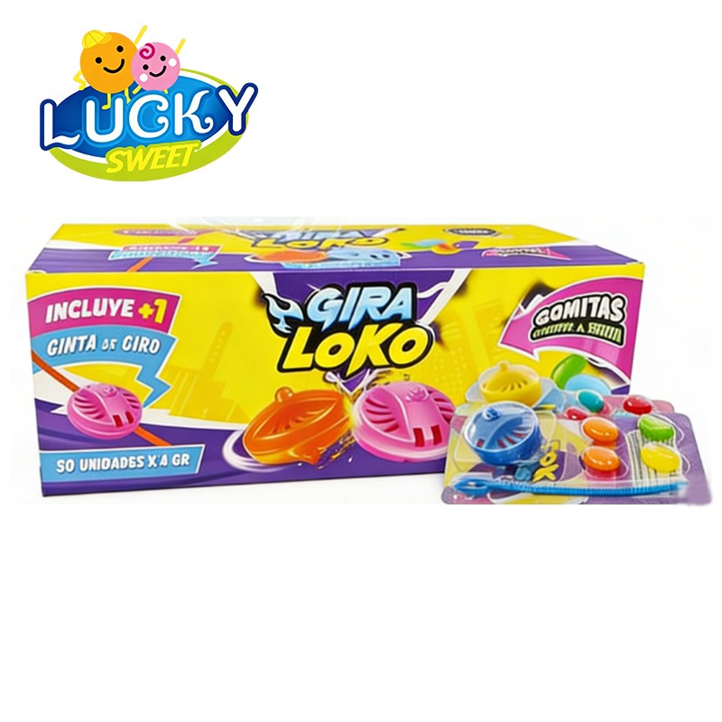 Spinning top toy candy