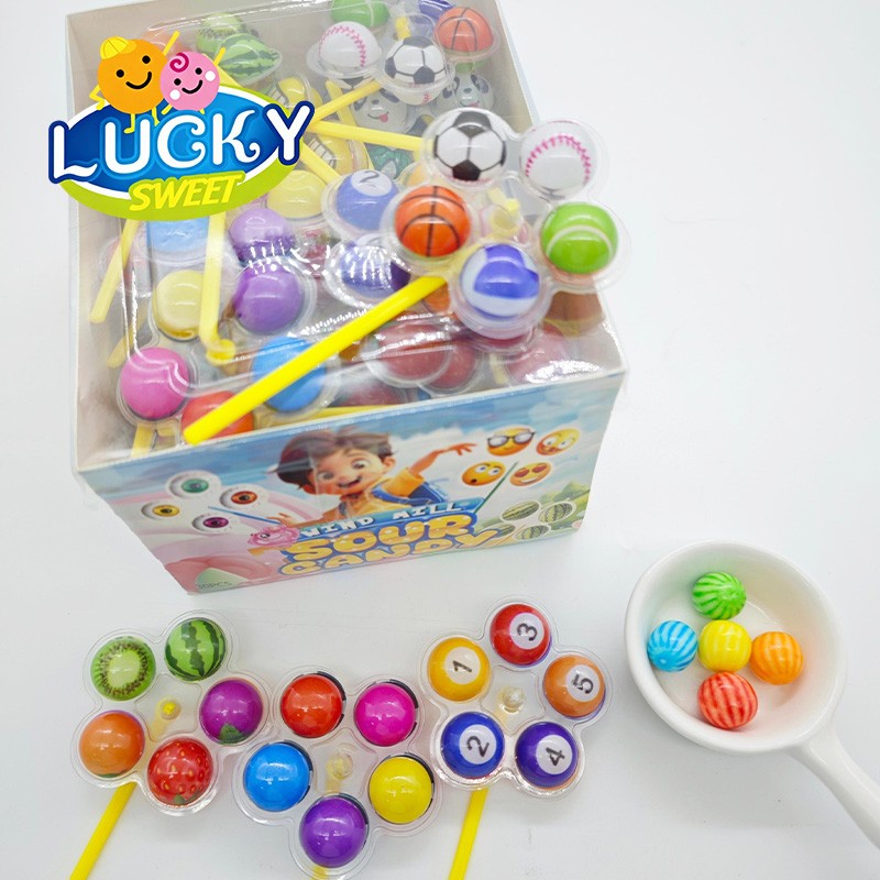 Windmill-shaped bubble gum