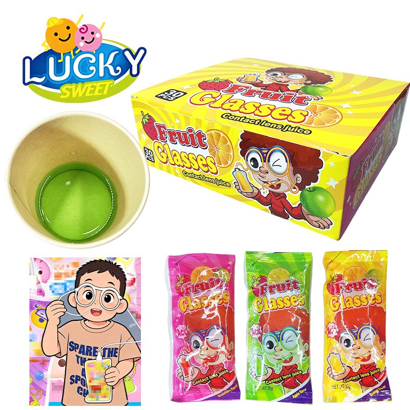 Juice glasses toy candy