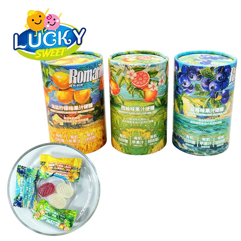 Romario hard candy jar packing