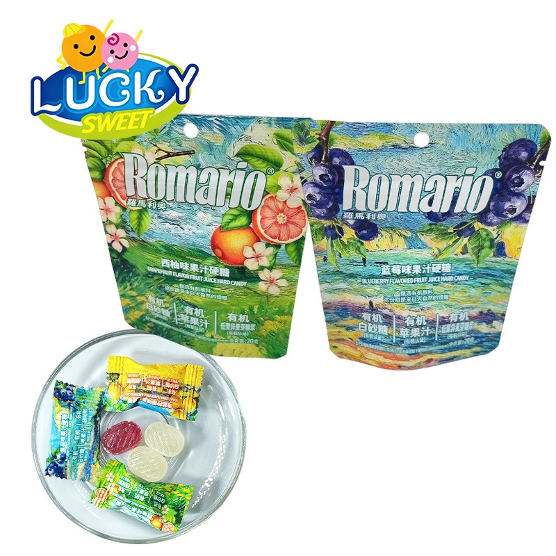 Romario hard candy bag packing