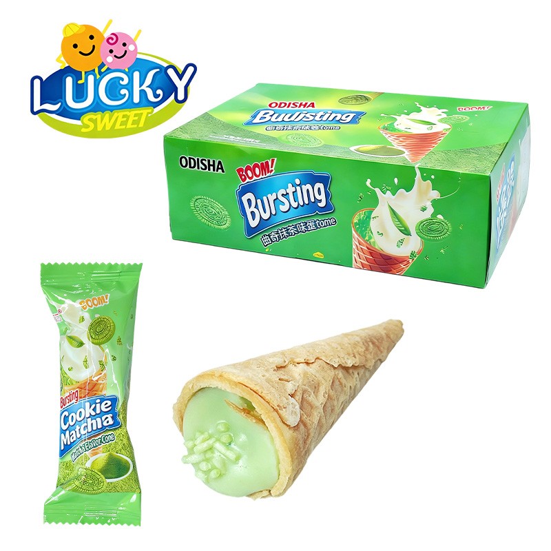 Matcha chocolate ice cream cookies