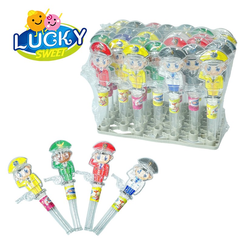 Police toy candy press candy