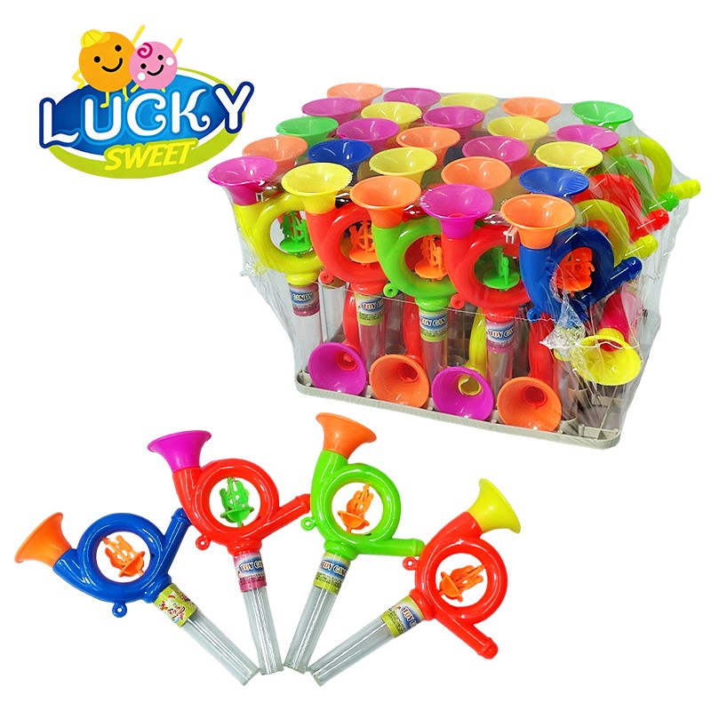 Horn-shaped toy candy, fruit candy