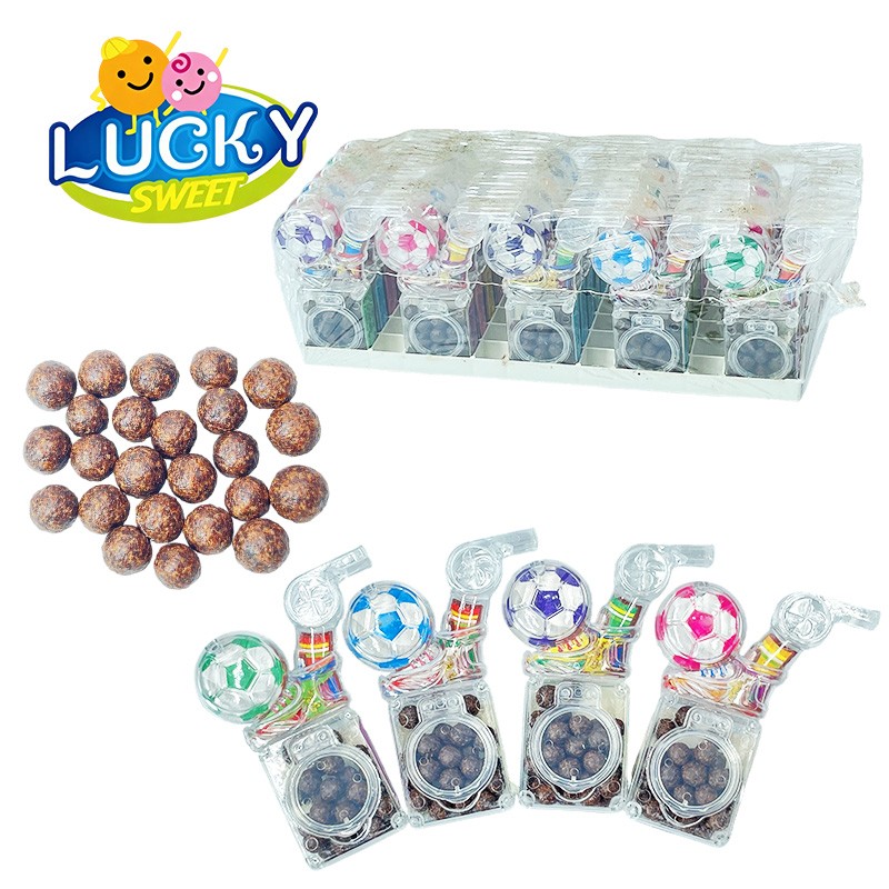 Football press candy whistle candy