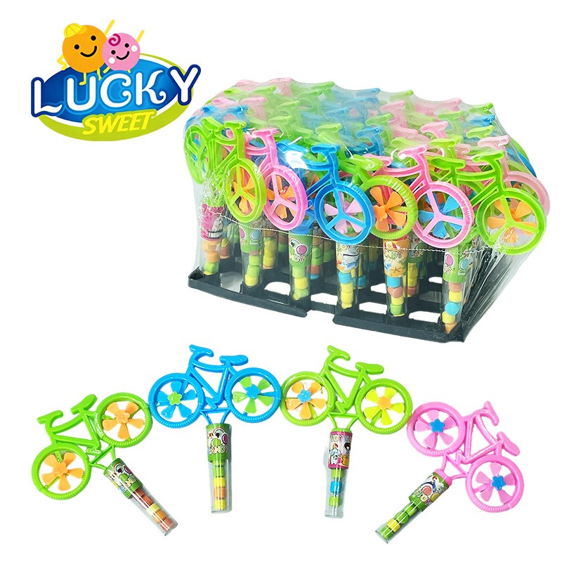 Bike toy candy press candy