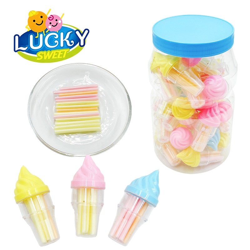 Ice cream shell powdered sugar