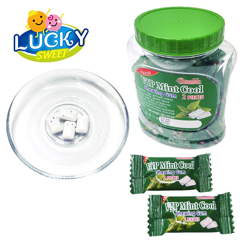 Mint bubble gum chewing gum