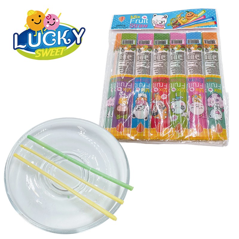 Mixed-fruit flavored candy sticks