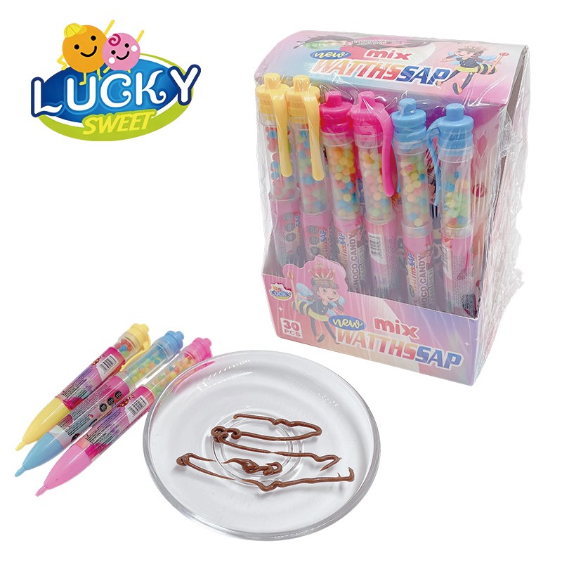Chocolate-flavored pressed candy