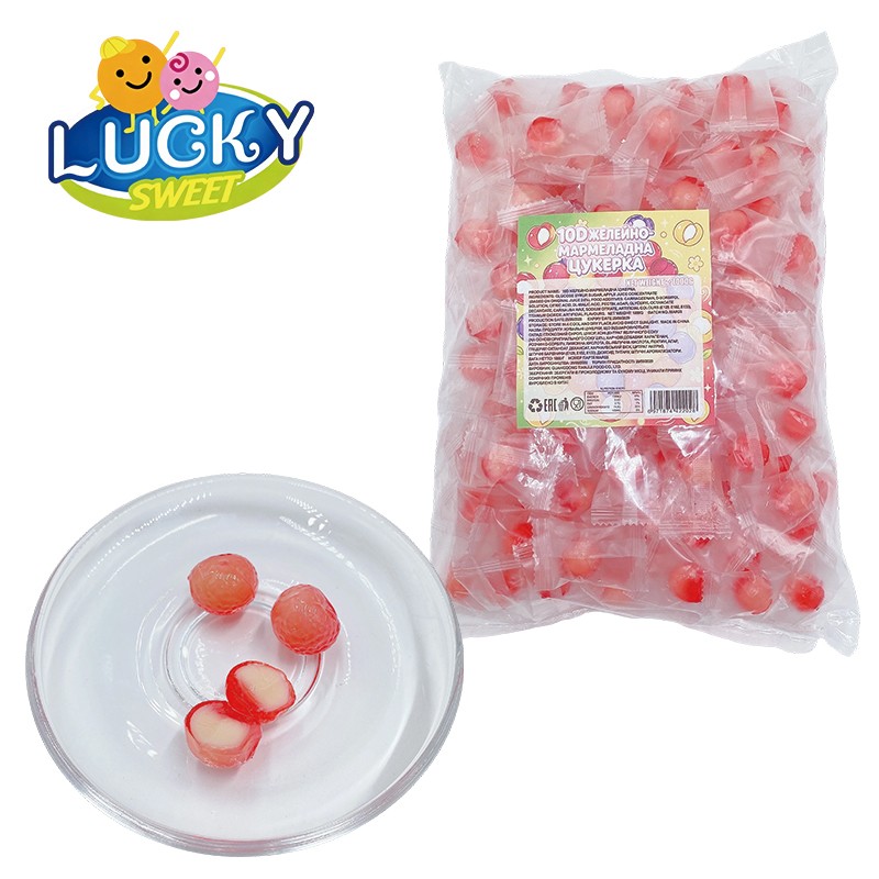 Peelable gummy candy