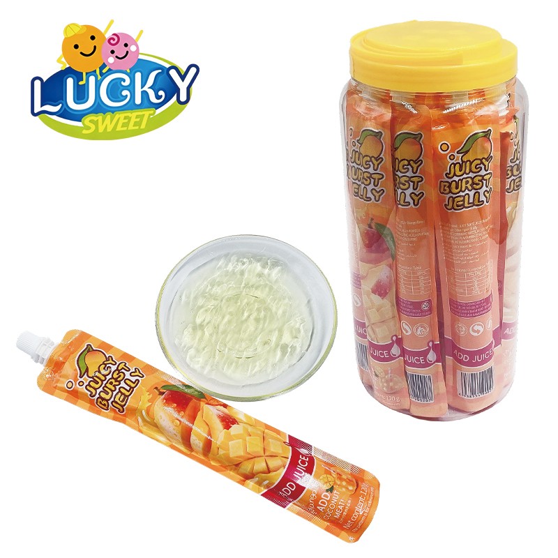 Long mango jelly strips