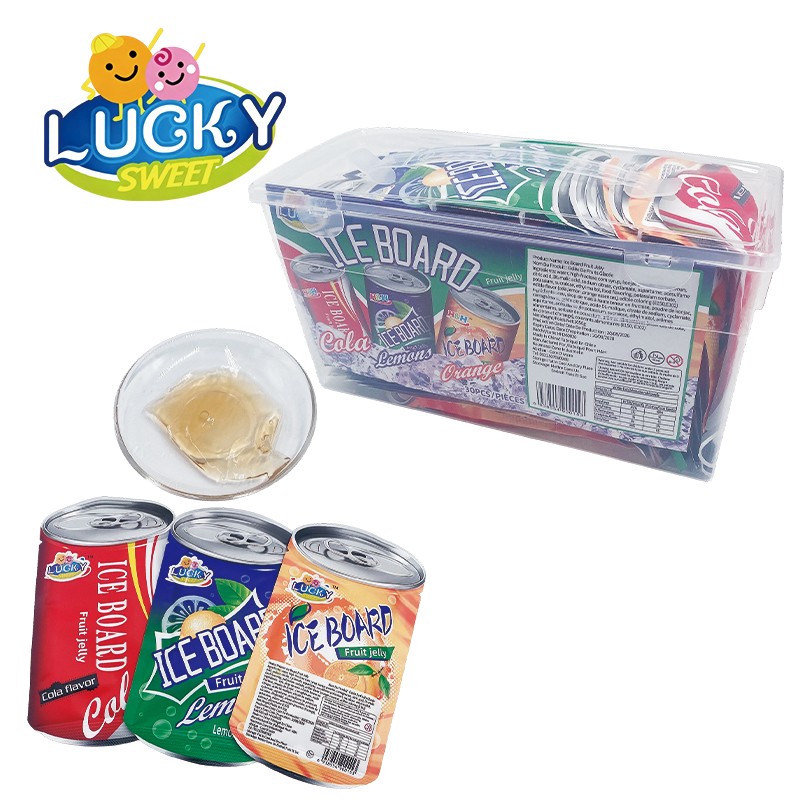 Cola-flavored jelly slices