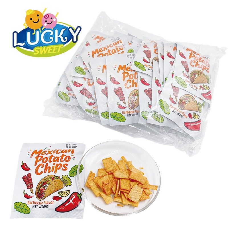 Chili-flavored potato chips