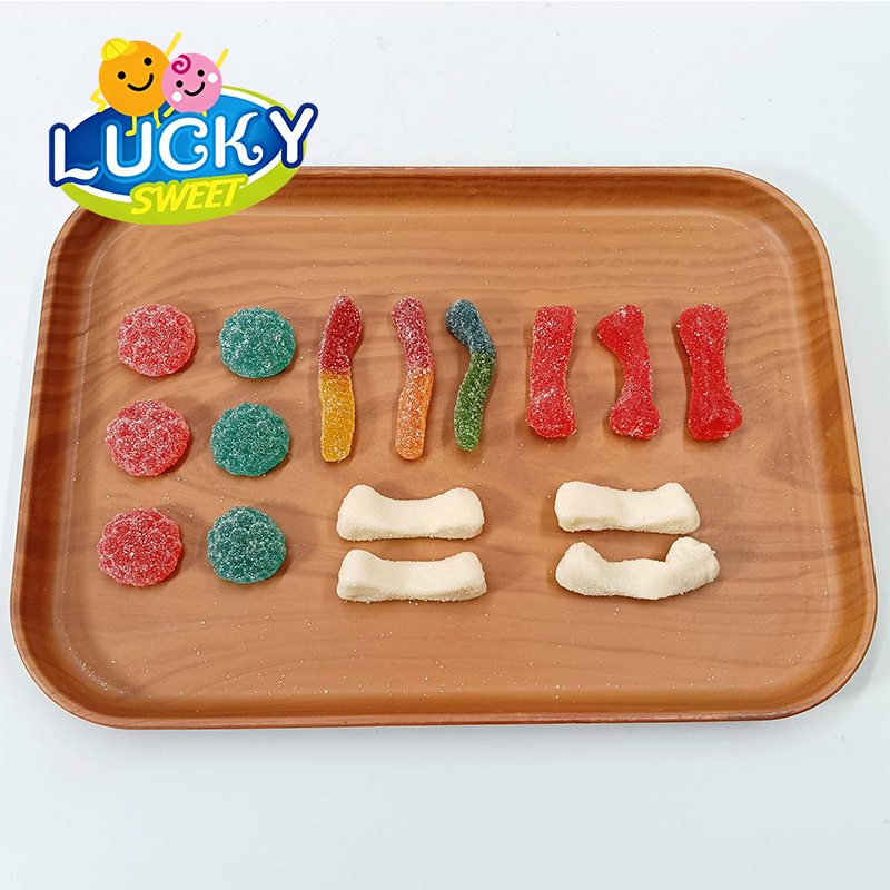 raspberry &Bone&caterpillar-shaped sour  gummies(图1)