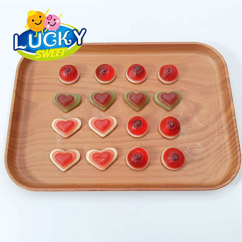 Heart & eyeball-shaped Sour gummies(图1)