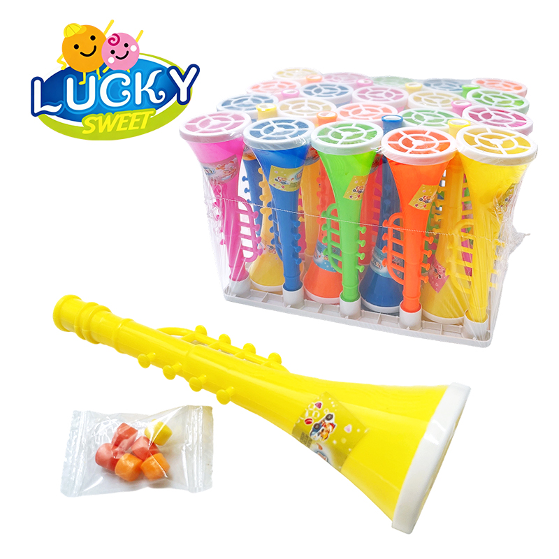 Trumpet-shaped pressed candy